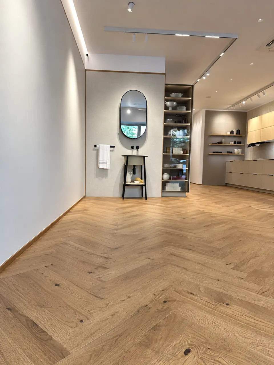 SABELLA home showroom before the plant installation